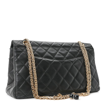 Chanel Calfskin Quilted 2.55 Paris Shanghai China Doll Reissue 227 Flap Black 2 of 9