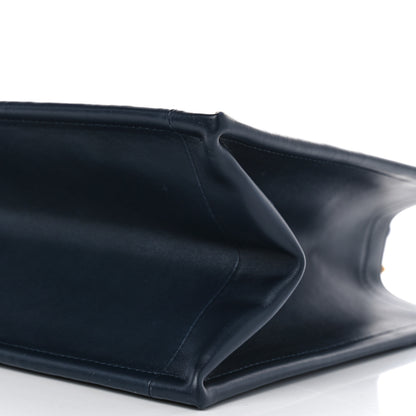 Christian Dior Oblique Calfskin Medium Book Tote With Strap Blue Multicolor 10 of 10