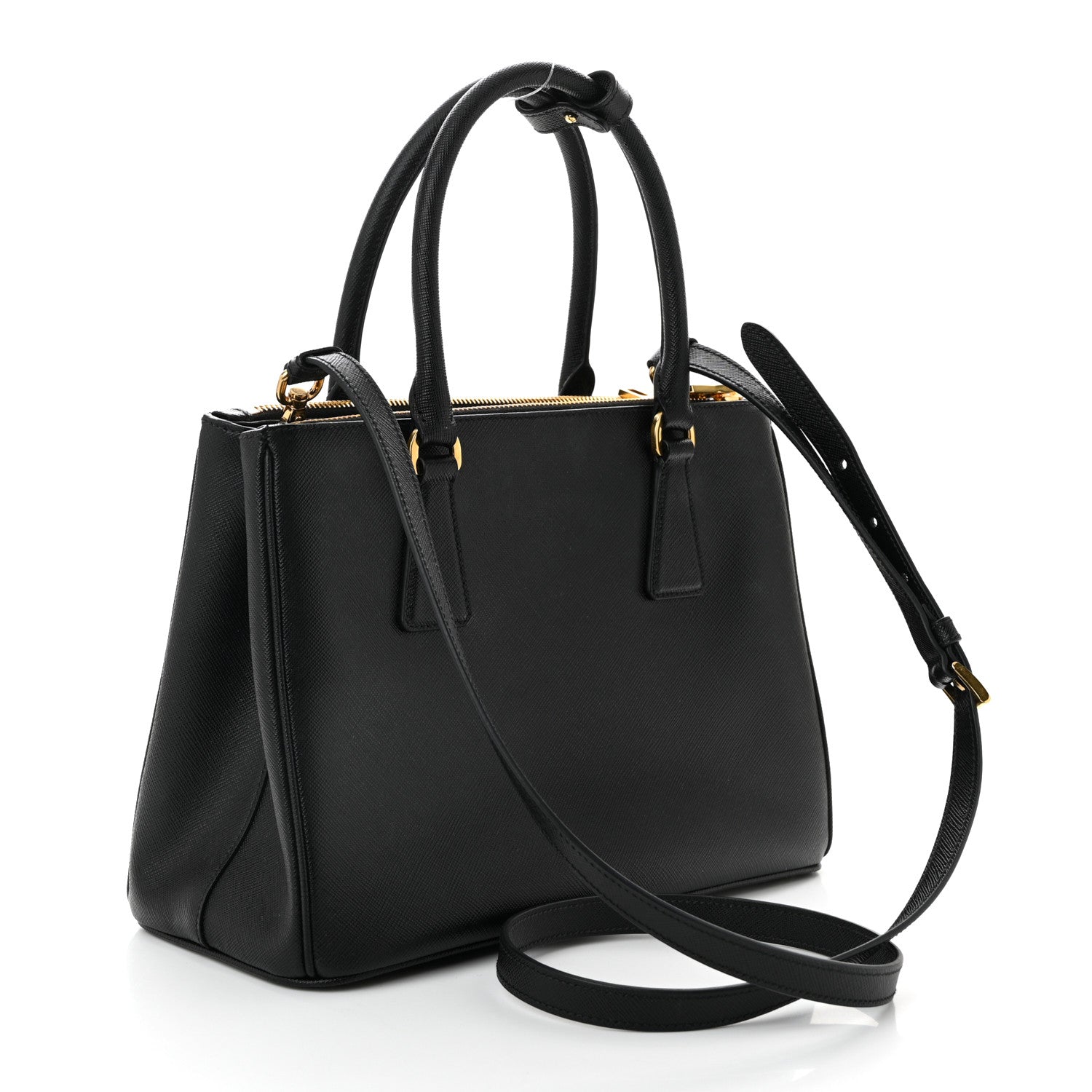 Prada Saffiano Medium Galleria Double Zip Tote Black 3 of 10