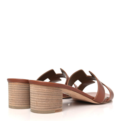 Hermes Calfskin Oasis Sandals 40 Gold 4 of 8