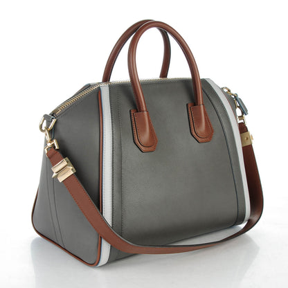 Givenchy Smooth Calfskin Medium Tri-Color Antigona Dark Grey 3 of 7
