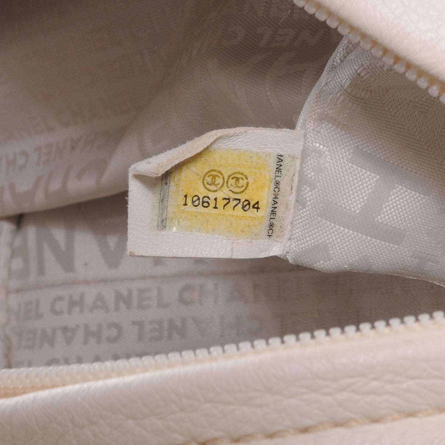Chanel Calfskin Round Bowling Bag White 7 of 7