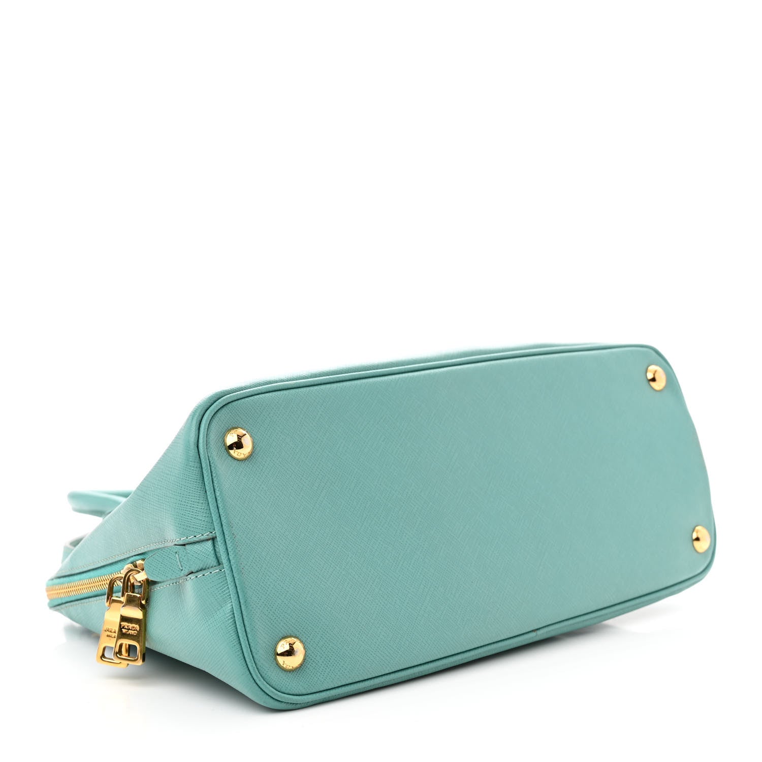 Prada Saffiano Lux Medium Open Promenade Tote Turquoise 4 of 11