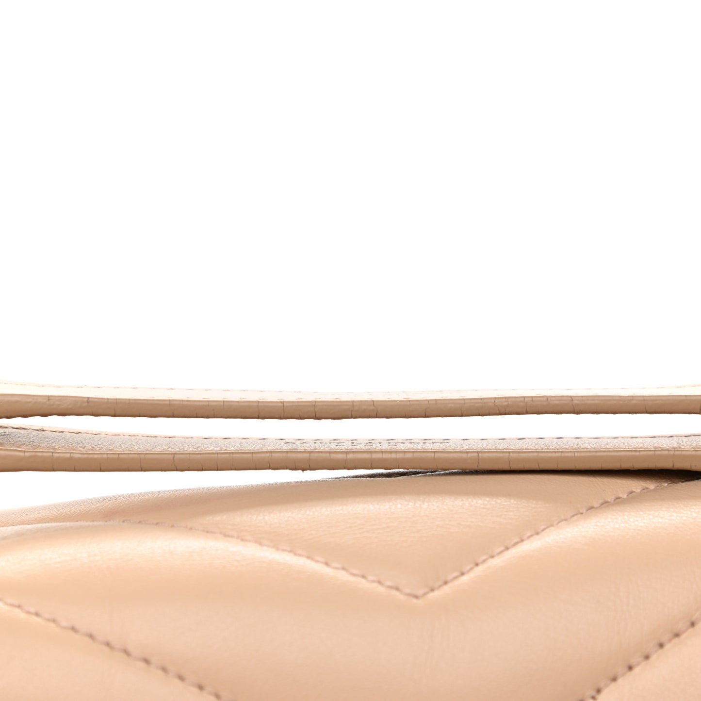 Calfskin Y Quilted Monogram Medium Loulou Chain Satchel Dark Beige