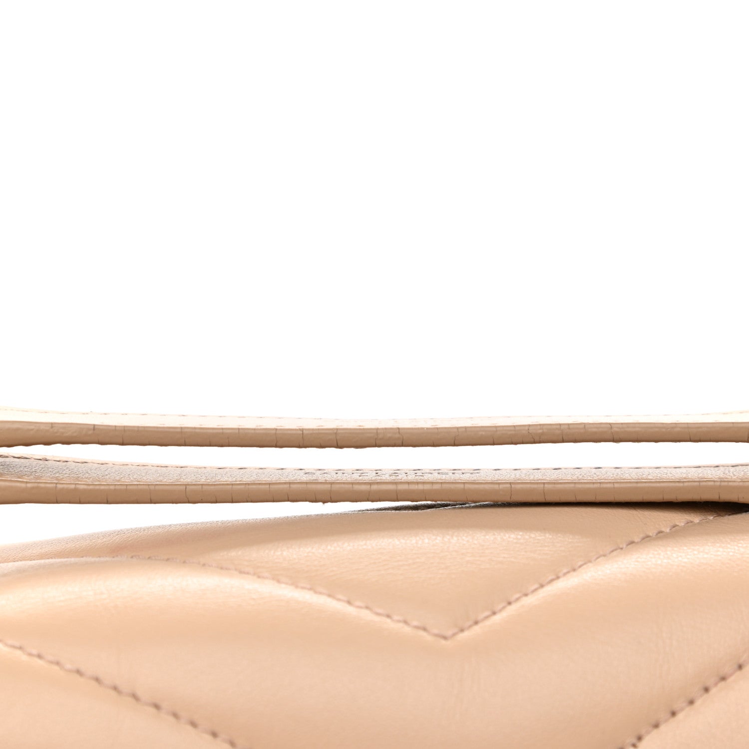 Saint Laurent Calfskin Y Quilted Monogram Medium Loulou Chain Satchel Dark Beige 12 of 12