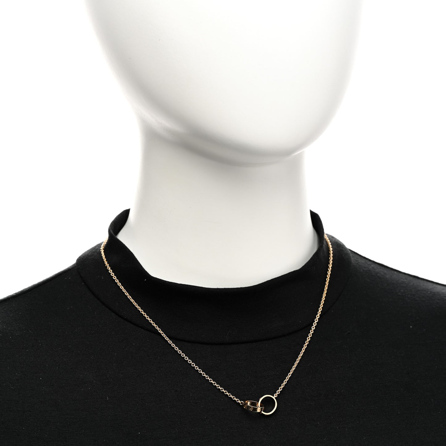 18K Yellow Gold Interlocking LOVE Necklace