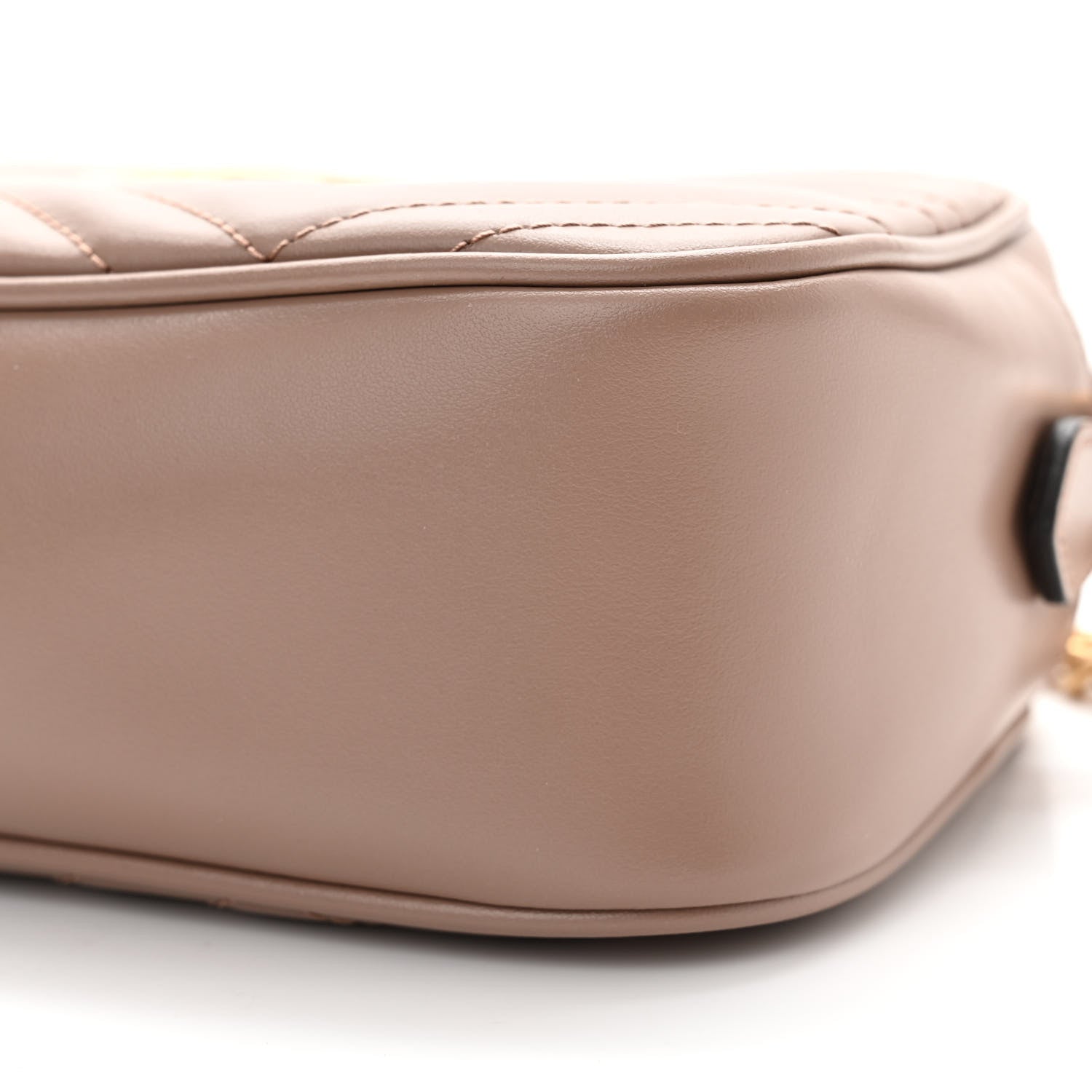 Gucci Calfskin Matelasse Small GG Marmont Chain Shoulder Bag Porcelain Rose 10 of 11