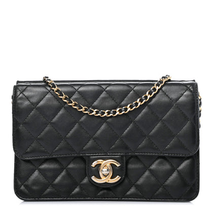 Chanel Lambskin Quilted Medium Crossing Times Flap Black 1 of 9
