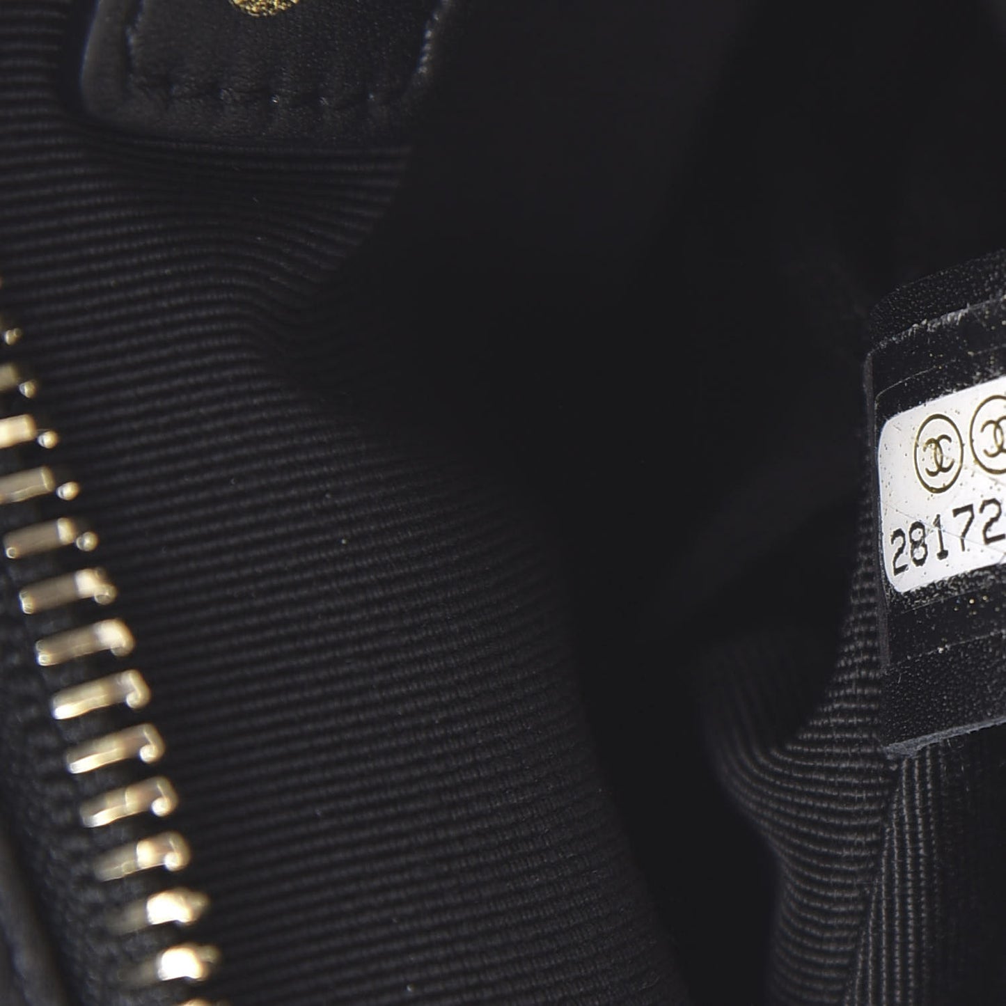 Calfskin Flap Chain Waist Bag Black