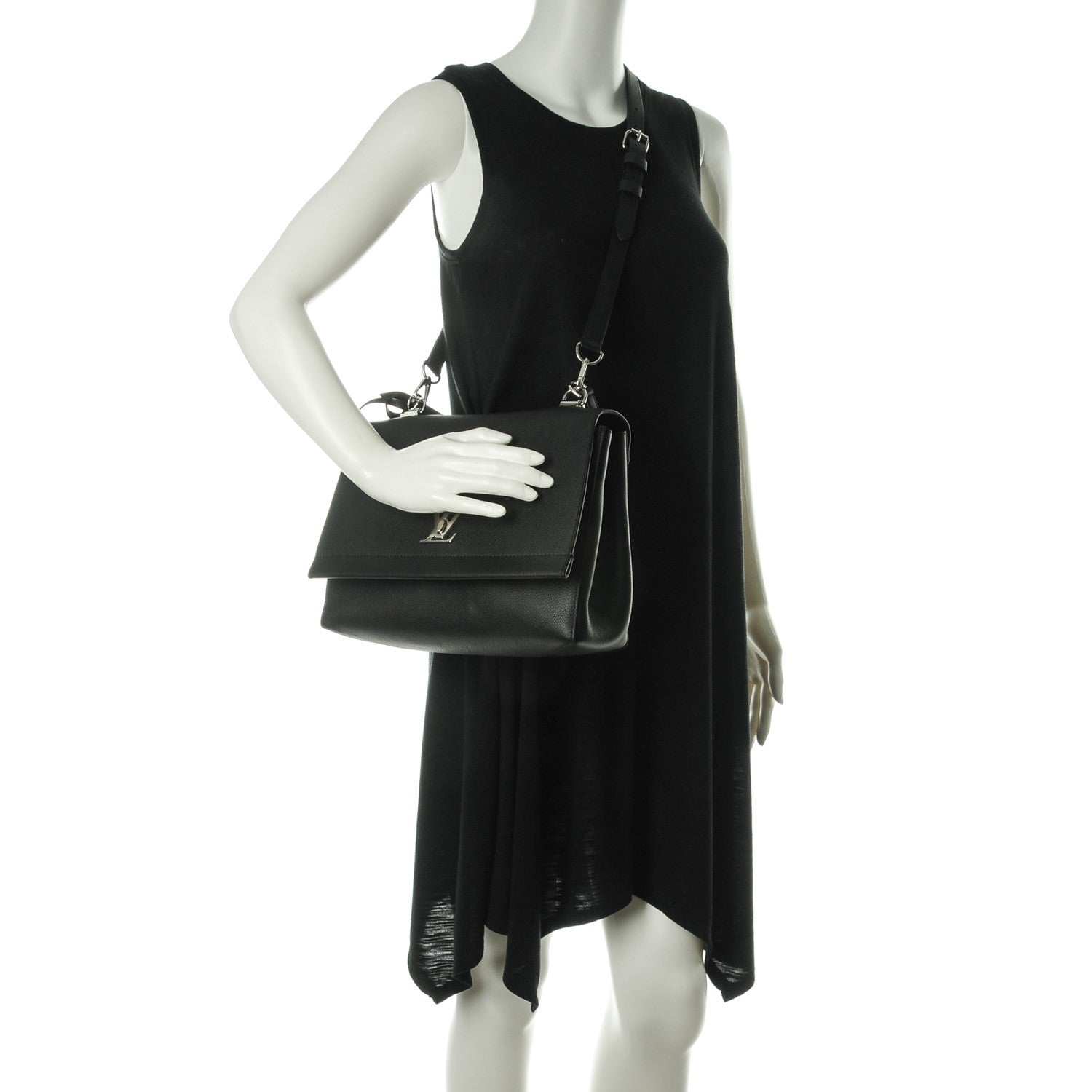 Louis Vuitton Soft Calfskin Lock Me II Black 3 of 7