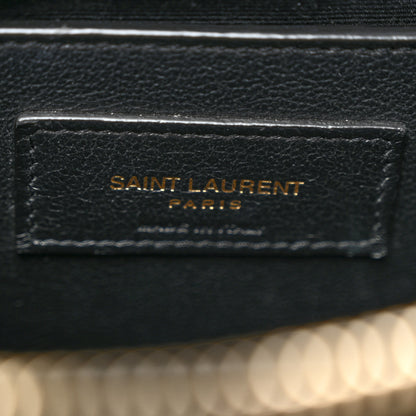 Saint Laurent Grain de Poudre Quilted 80's Vanity Bag Black 6 of 11