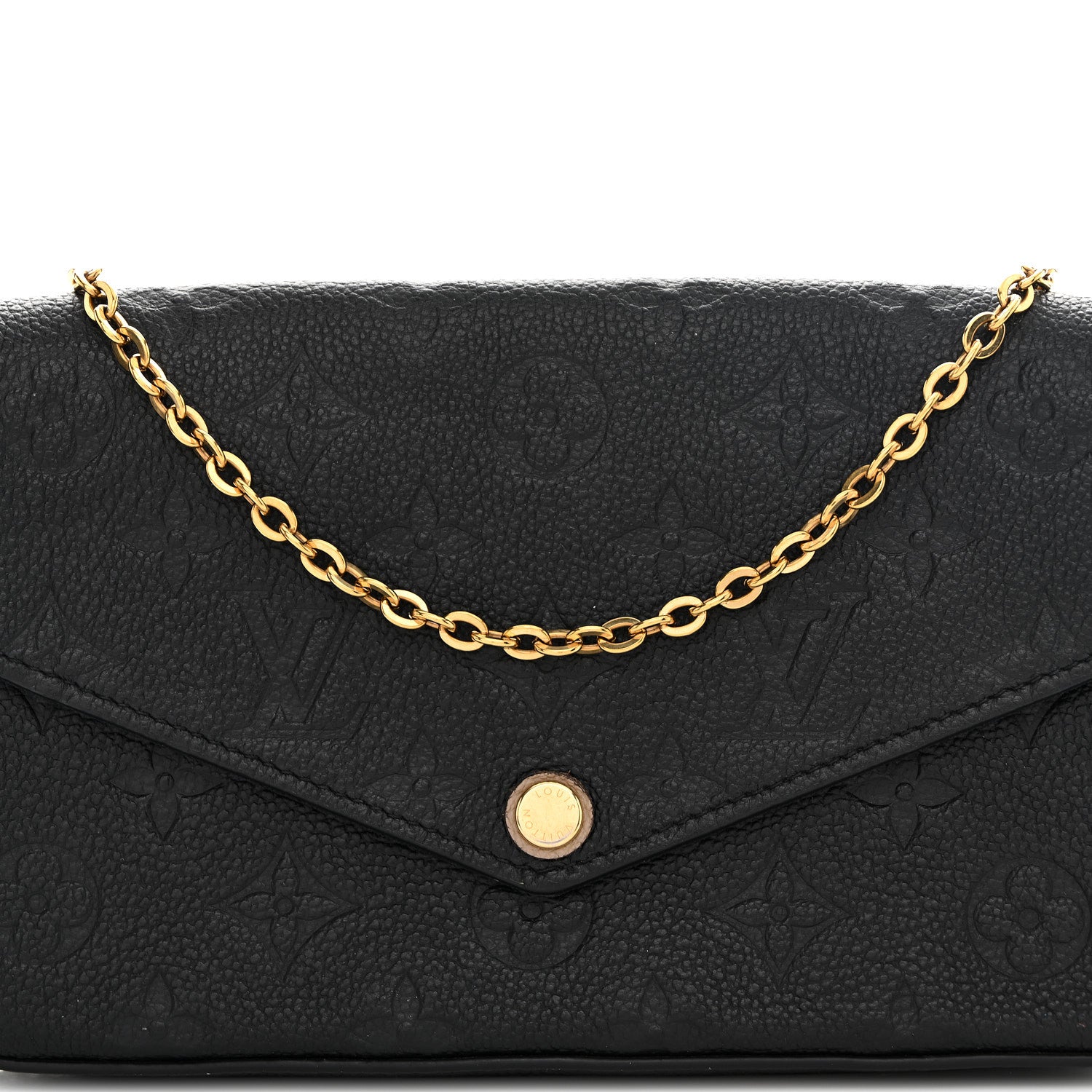 Louis Vuitton Empreinte Pochette Felicie Chain Wallet Black 7 of 10