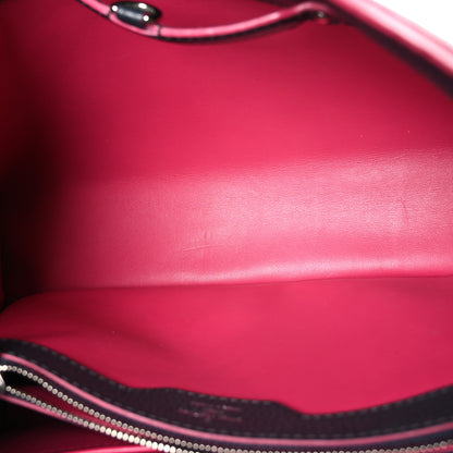 Louis Vuitton Taurillon Capucines MM Cobalt Fuchsia 5 of 13