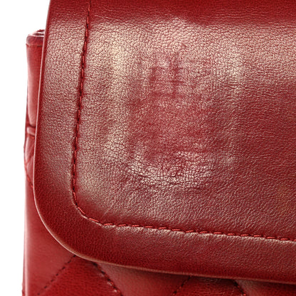 Chanel Lambskin Quilted Medium Double Flap Red 13 of 14