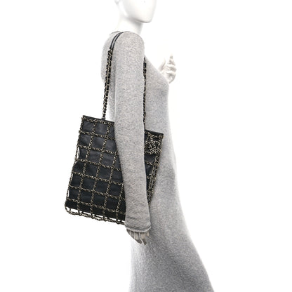 Chanel Lambskin Large Shopping Chain Tote Black 2 of 10