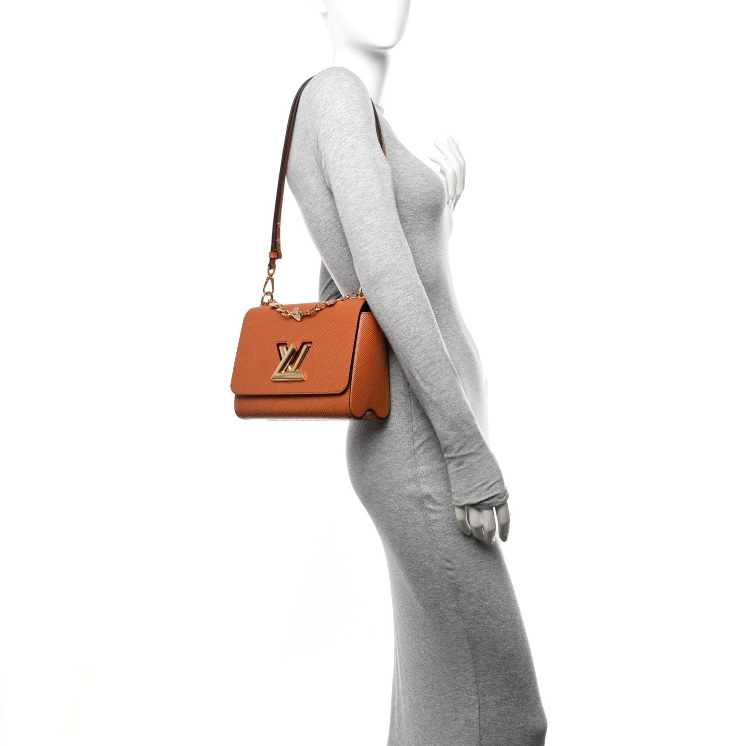 Louis Vuitton Epi Twist Shoulder Bag MM Gold Cipango 2 of 13