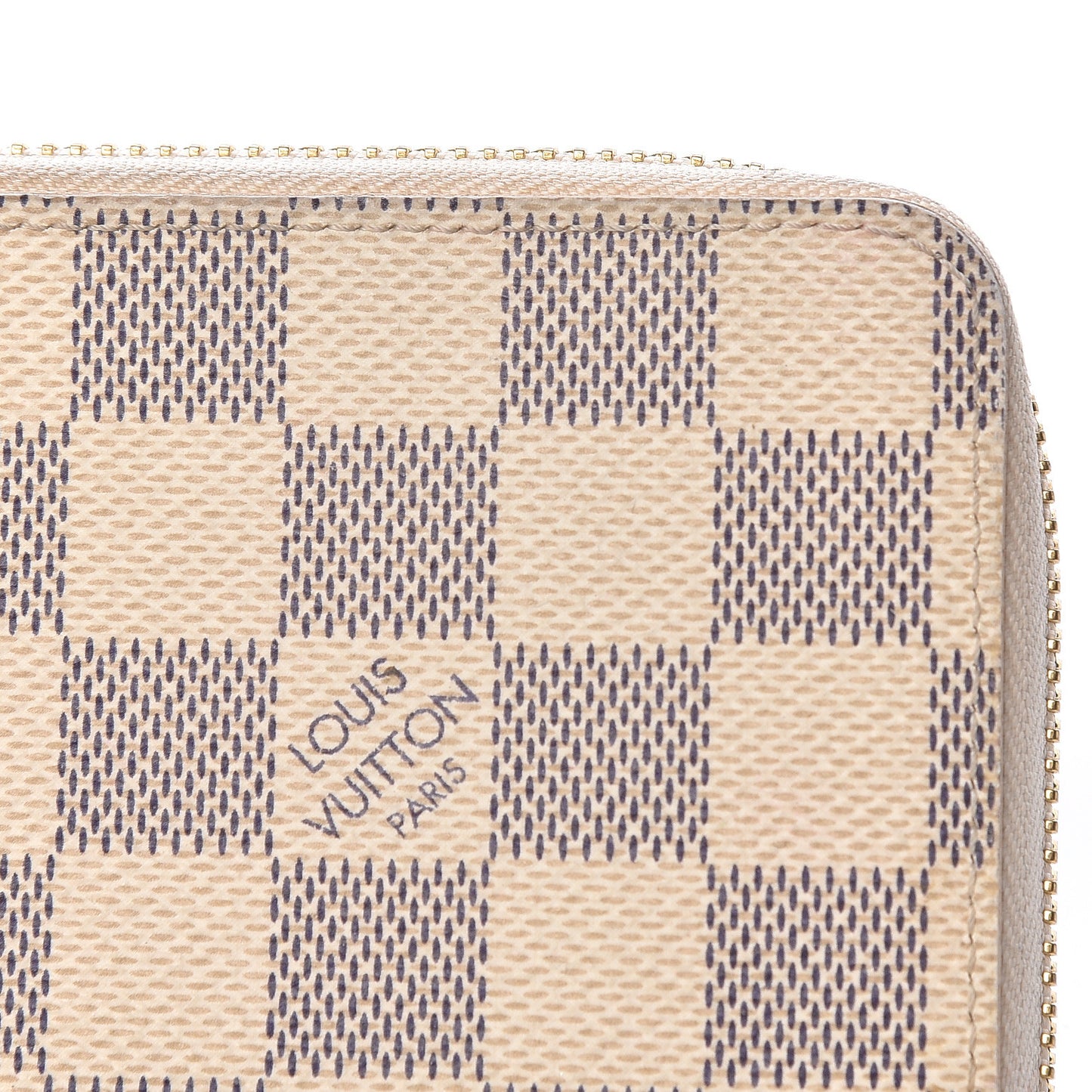 Damier Azur Clemence Wallet Rose Ballerine