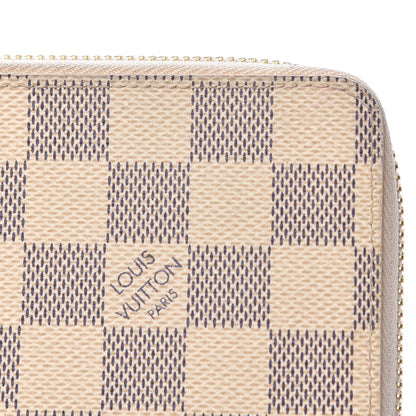 Louis Vuitton Damier Azur Clemence Wallet Rose Ballerine 10 of 12