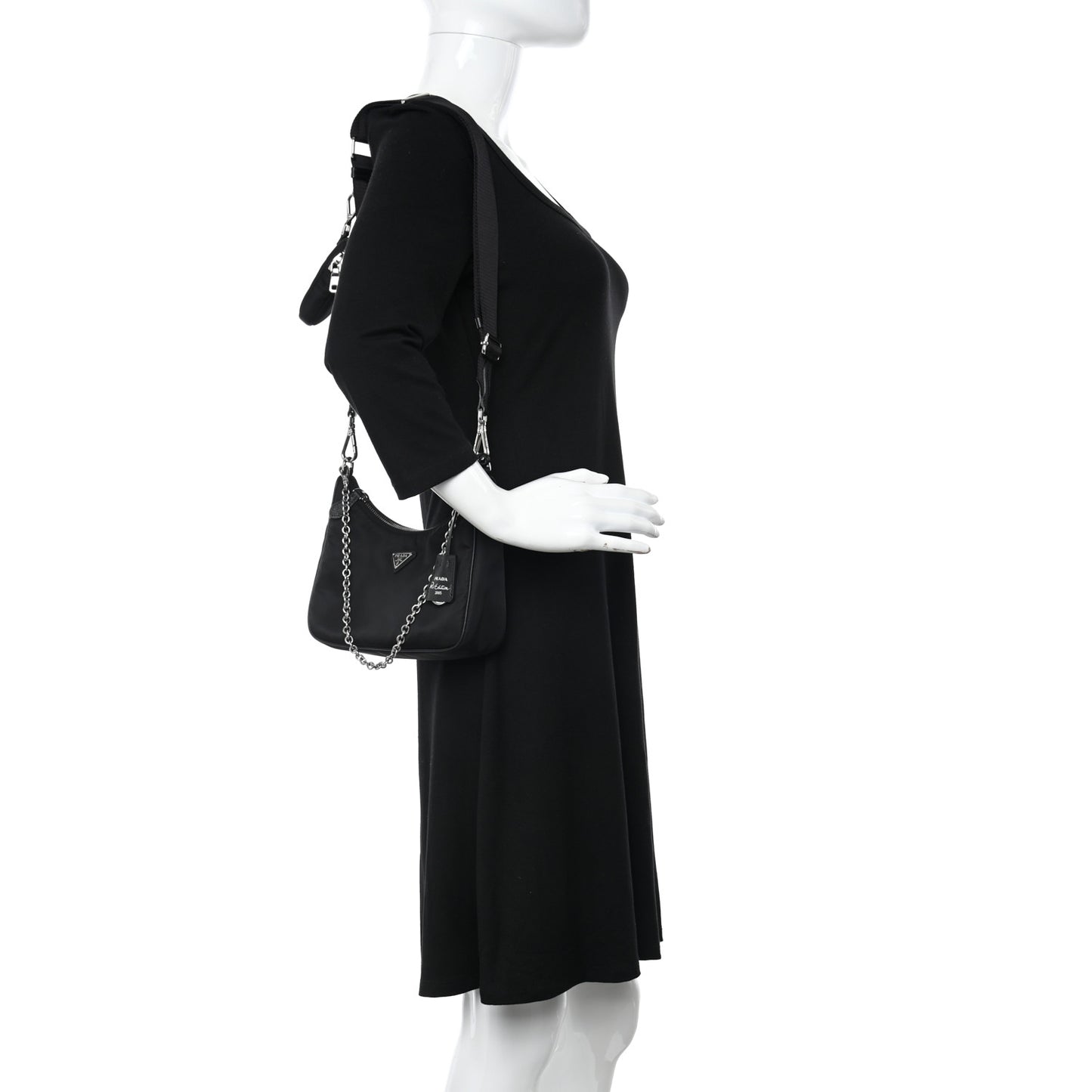 Nylon Re-Edition 2005 Shoulder Bag Black