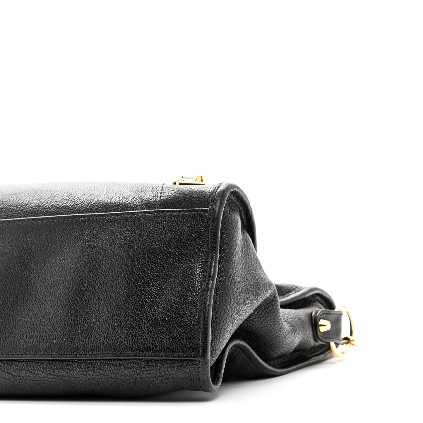 Chevre Gold Metallic Edge Hardware City Black