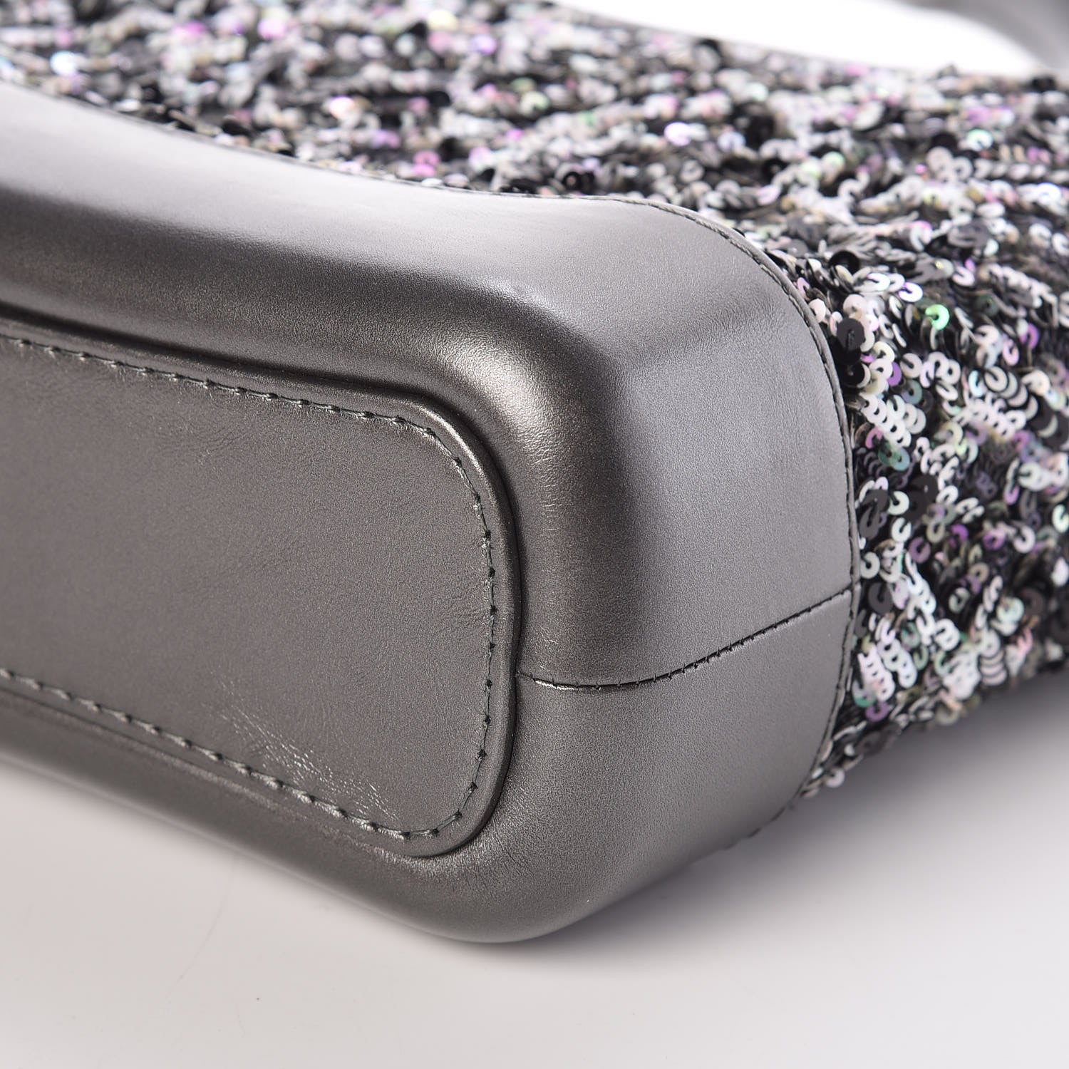 Chanel Sequin Calfskin Small Gabrielle Hobo Black 9 of 10