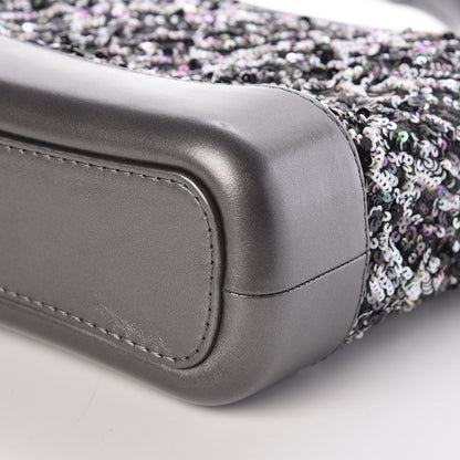 Chanel Sequin Calfskin Small Gabrielle Hobo Black 9 of 10