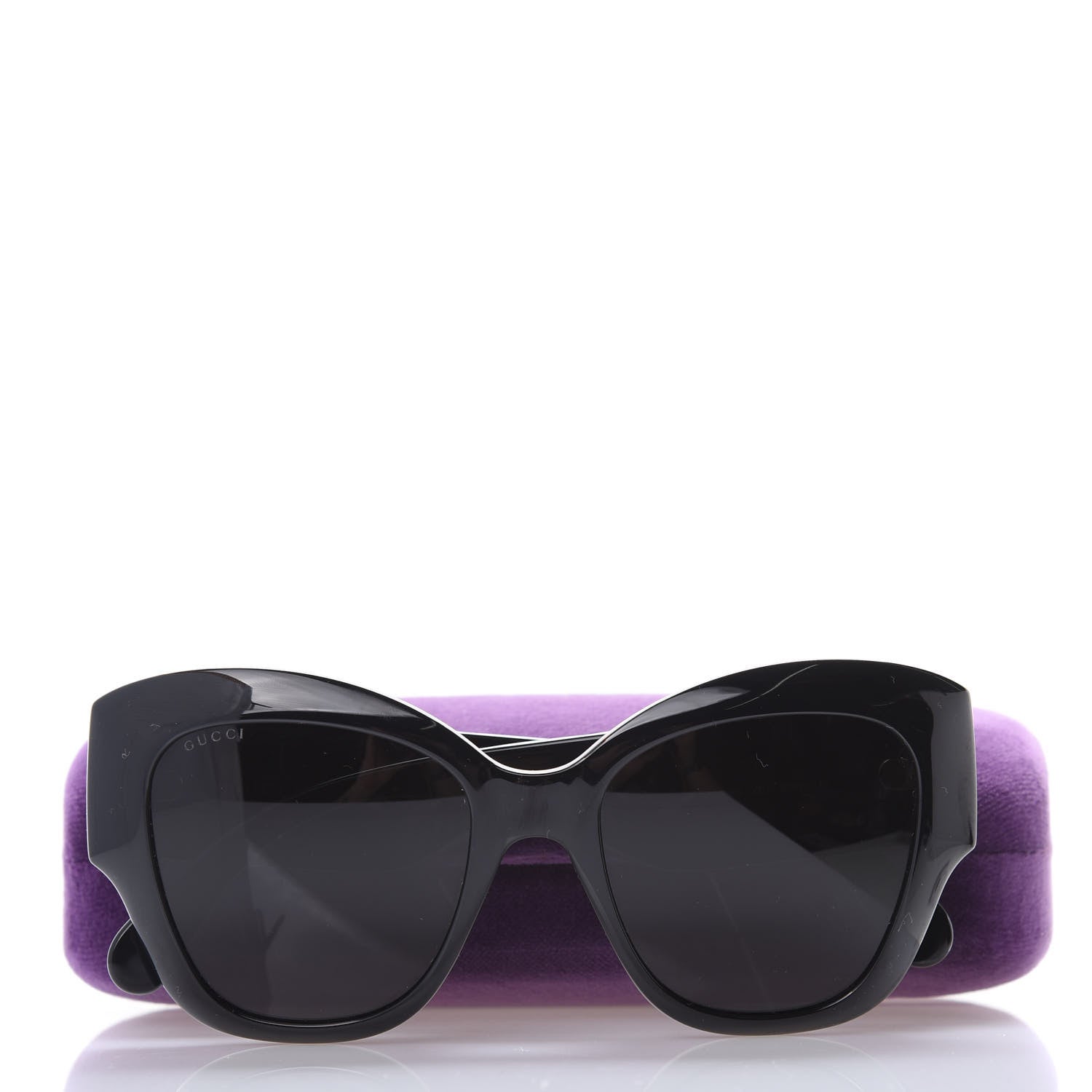 Gucci Acetate GG Butterfly Sunglasses GG0808S Black 8 of 8