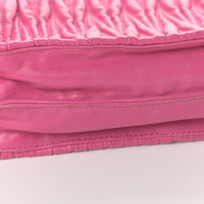 Miu Miu Nappa Matelasse Kisslock Frame Crossbody Bag Fuxia 13 of 16