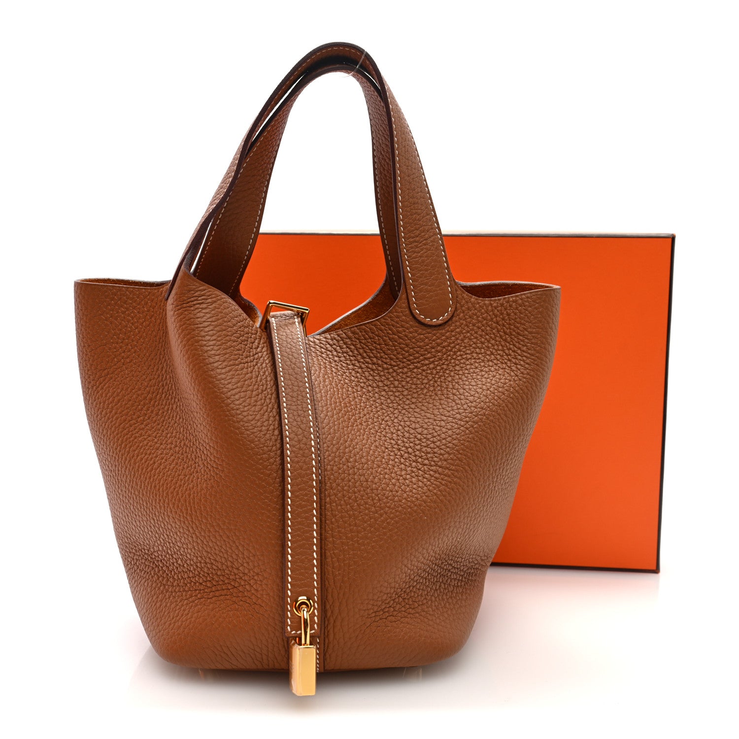 Hermes Taurillon Clemence Picotin Lock 18 PM Gold 11 of 11