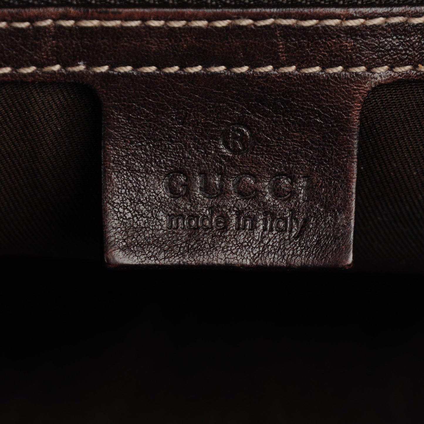 Monogram Web Studded Pelham Shoulder Bag Dark Brown