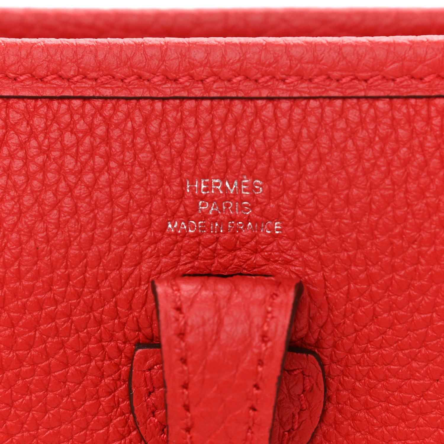 Hermes Taurillon Maurice Flipperball Sangle Evelyne TPM Rouge De Coeur Bleu Frida 6 of 11
