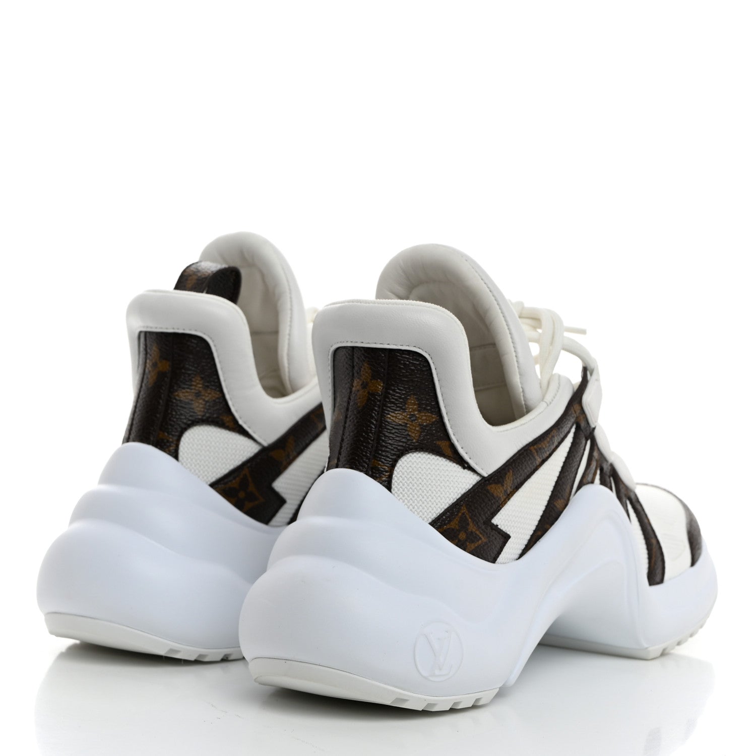 Louis Vuitton Patent Monogram LV Archlight Sneakers 37.5 White 4 of 8