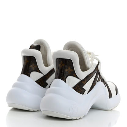 Louis Vuitton Patent Monogram LV Archlight Sneakers 37.5 White 4 of 8