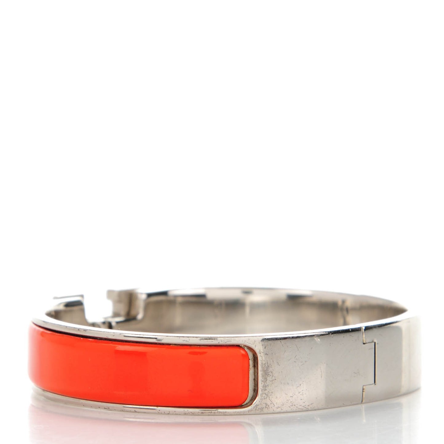 Enamel Narrow Clic Clac H Bracelet PM Orange