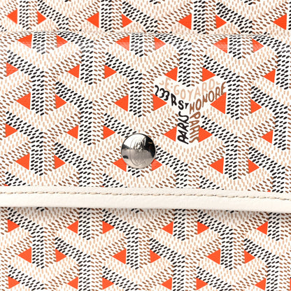 Goyard Goyardine Saint Louis Claire Voie GM White Orange 9 of 14