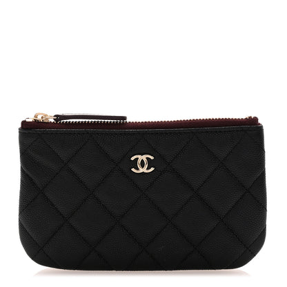 Chanel Caviar Quilted Small Cosmetic Case Black 1 of 8