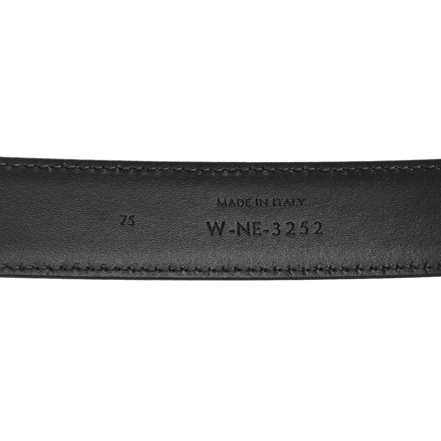 Celine Box Calfskin Teen 13mm Triomphe Belt 75 30 Black 9 of 11