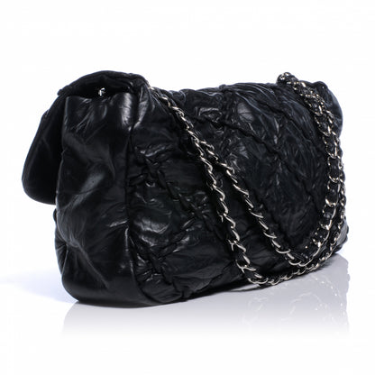 Chanel Calfskin Ultra Stitch Oversize Flap Black 3 of 9