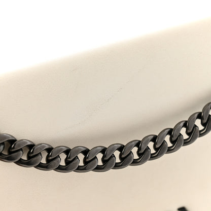 Prada Glace Calfskin Studded Crossbody White Black 10 of 13