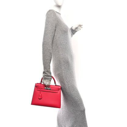 Hermes Epsom Kelly Sellier 28 Rose Extreme 2 of 13