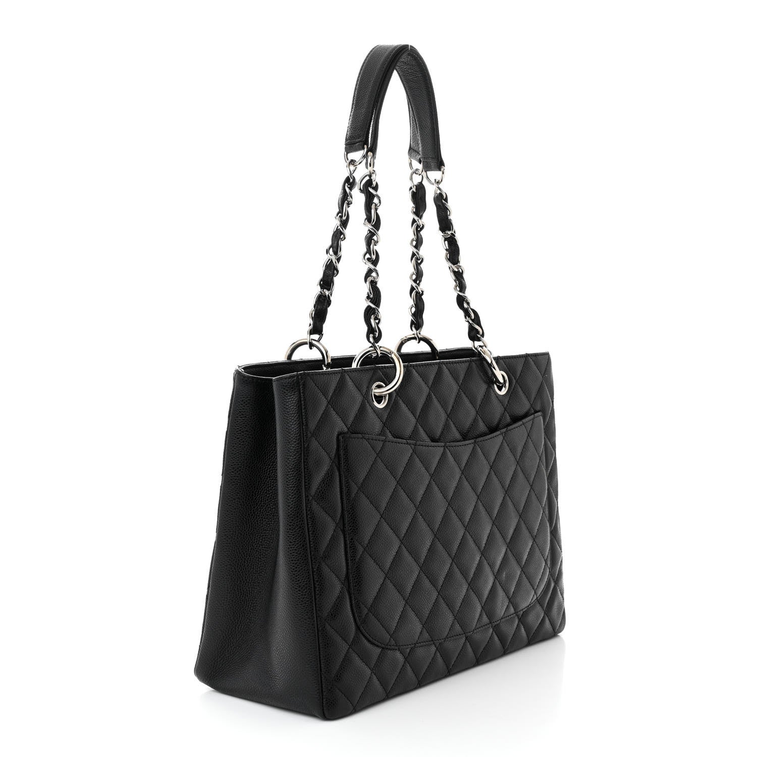 Chanel Caviar Quilted Grand Shopping Tote GST Black 3 of 10