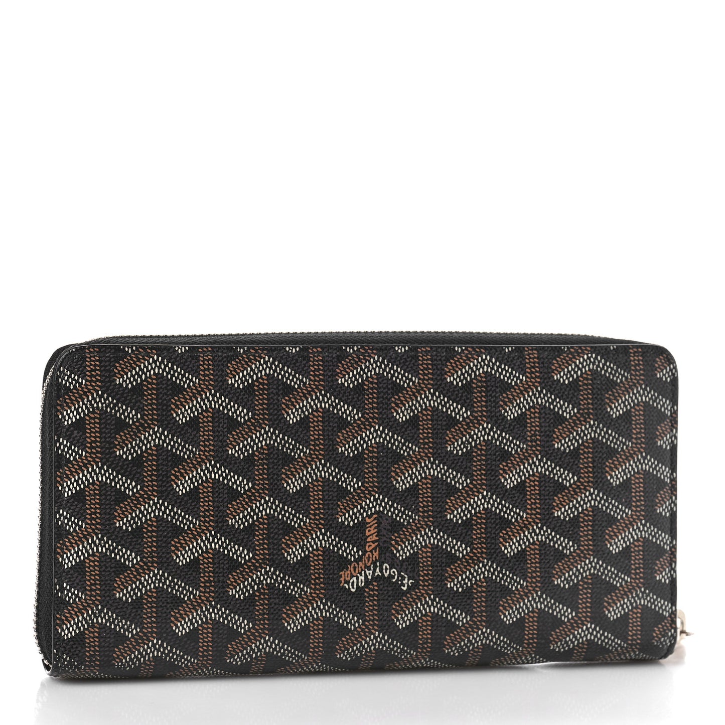Goyardine Matignon Zip Around GM Wallet Black