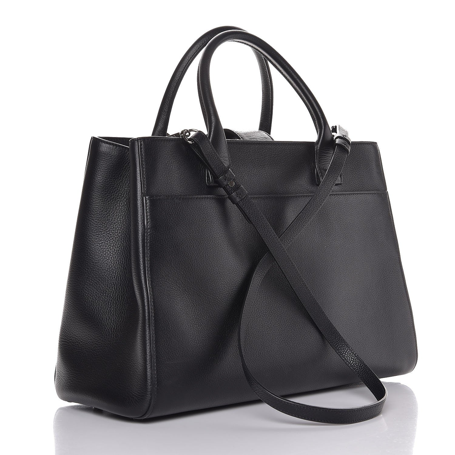 Chanel Grained Calfskin Medium Neo Executive Shopper Tote Black 3 of 7