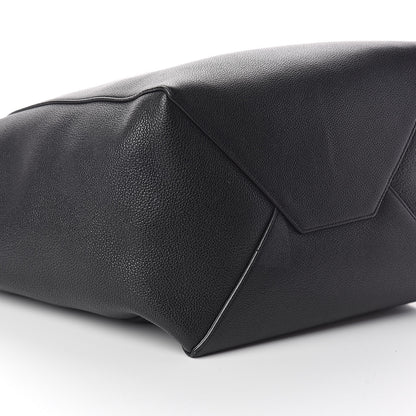 Celine Soft Grained Calfskin Medium Belt Cabas Phantom Black 8 of 9