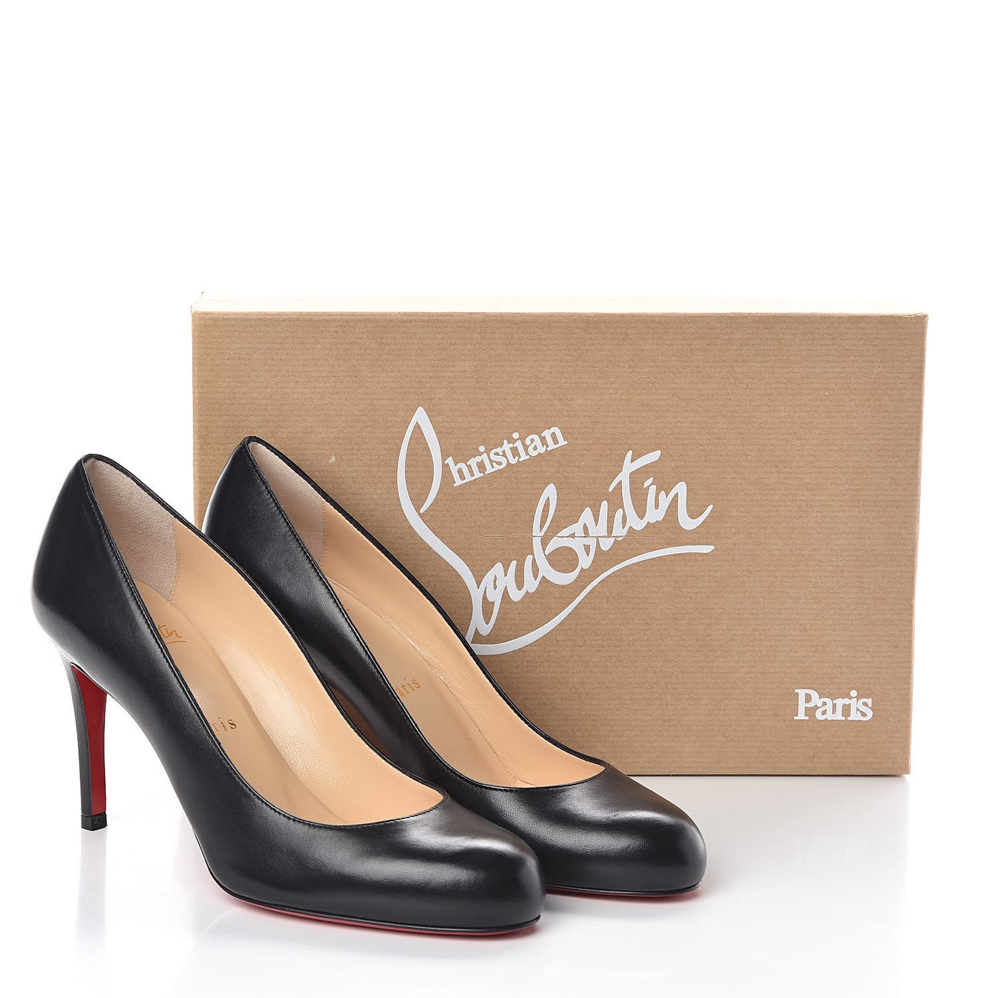 Shiny Nappa Simple 85 Pumps 37 Black