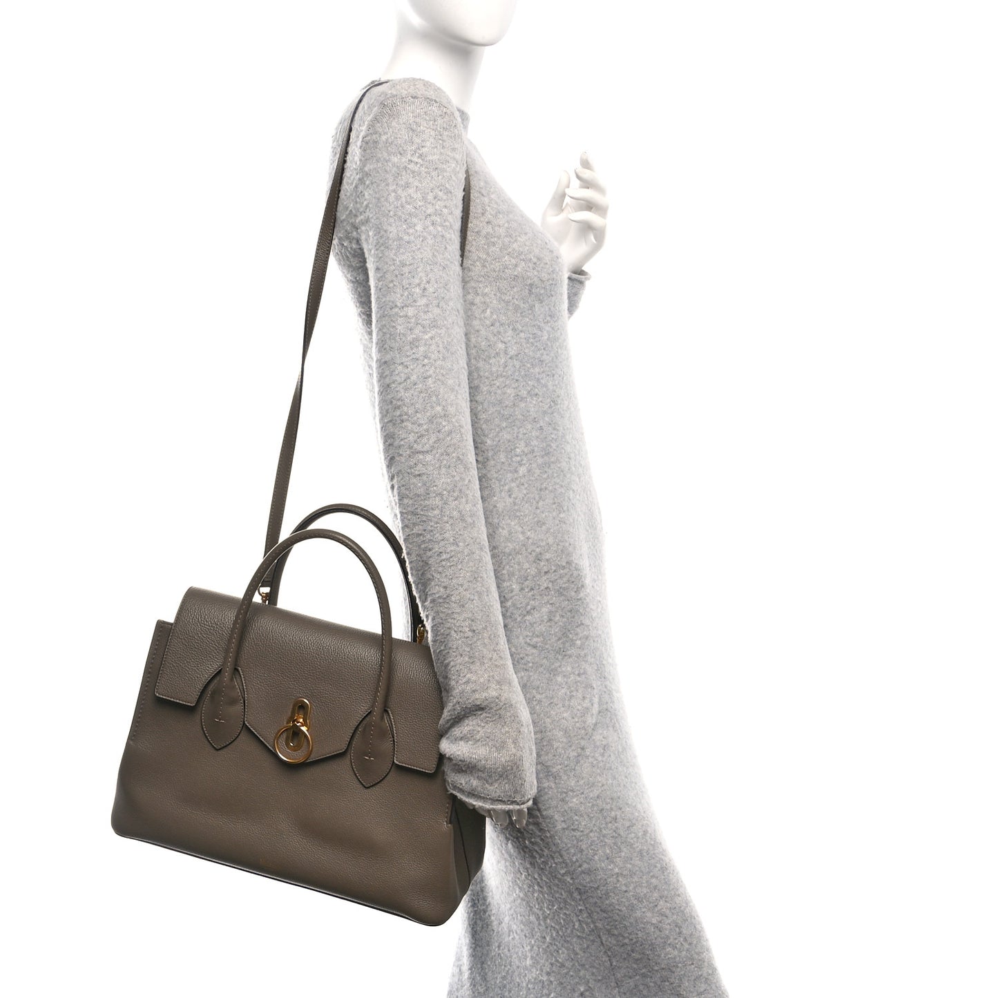 Small Classic Grain Calfskin Seaton Clay