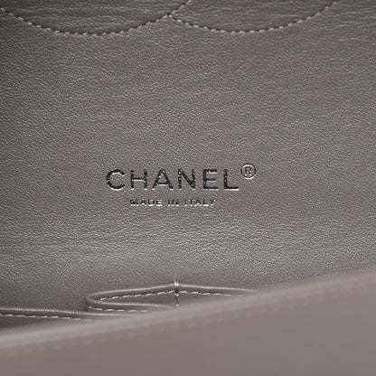 Chanel Patent Calfskin Quilted Maxi Double Flap Grey 6 of 15