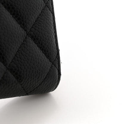 Chanel Caviar Quilted Classic Zipped Coin Purse Black 8 of 11