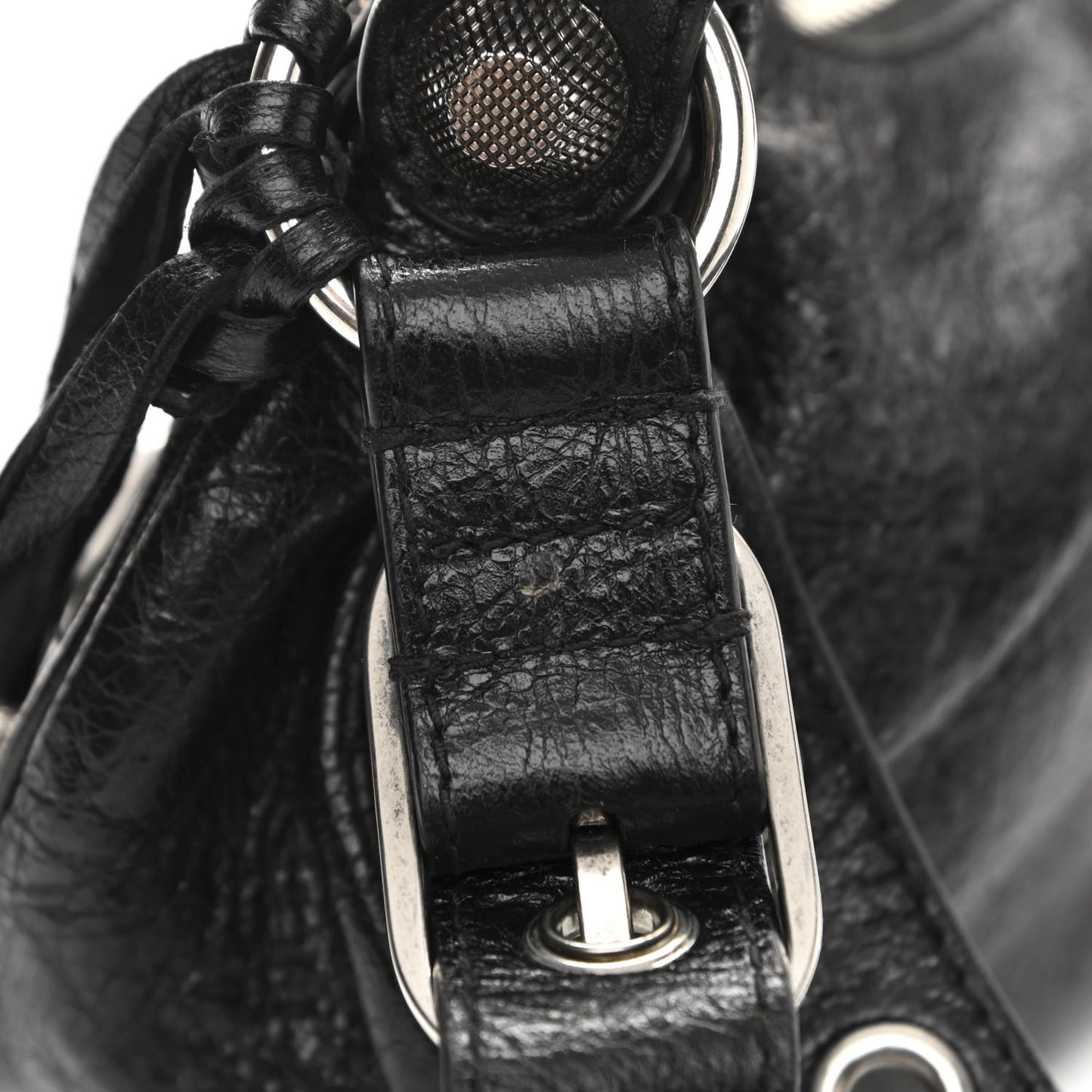 Agneau Arena Le Cagole Shoulder Bag XS Black