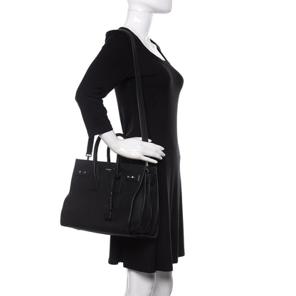 Saint Laurent Grained Calfskin Small Supple Sac De Jour Black 2 of 11